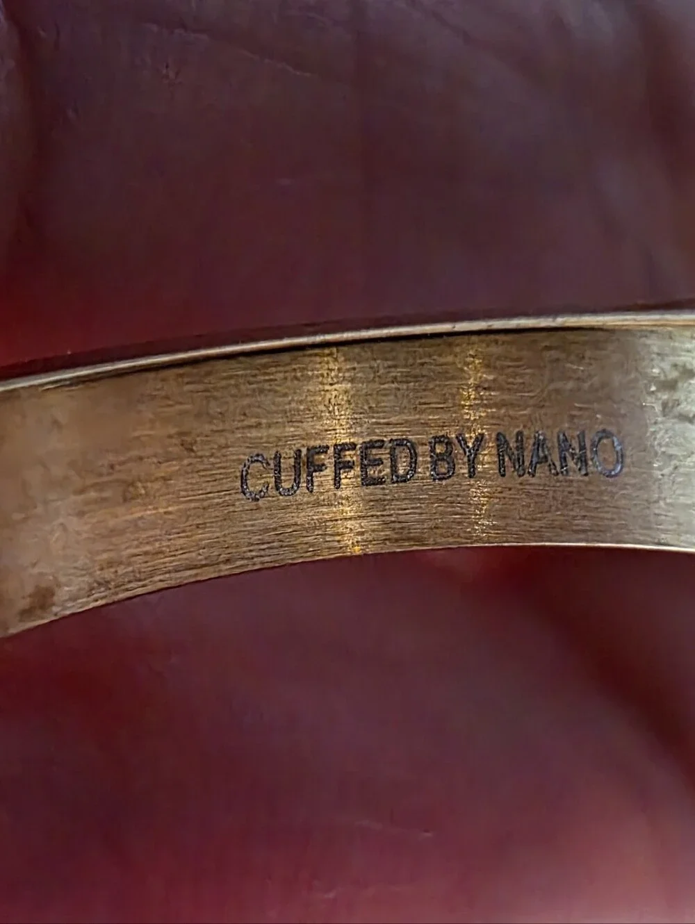 Cuffed By Nano Lightening Thunder Goldplated Band Ring Size 7 New